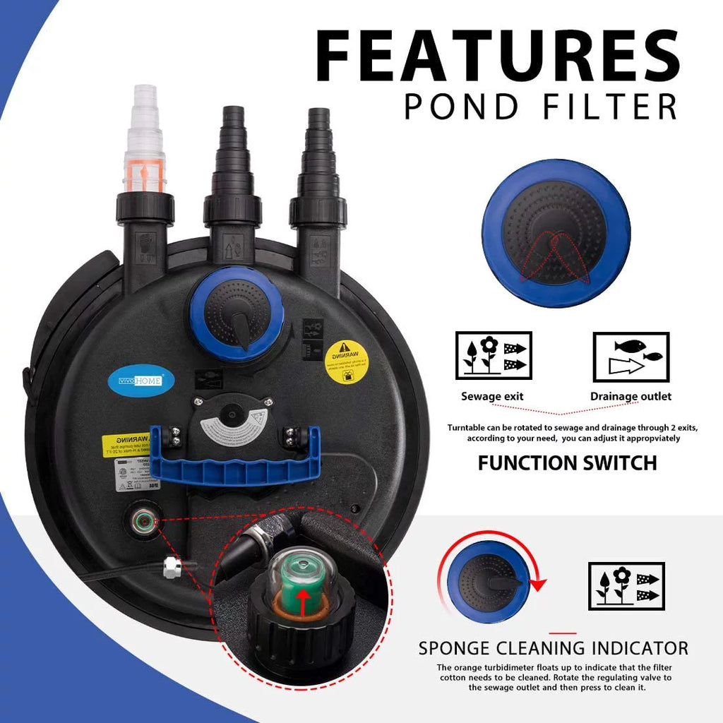 Bio Pressure Pond Filter with 13-Watt UV Light N76052
