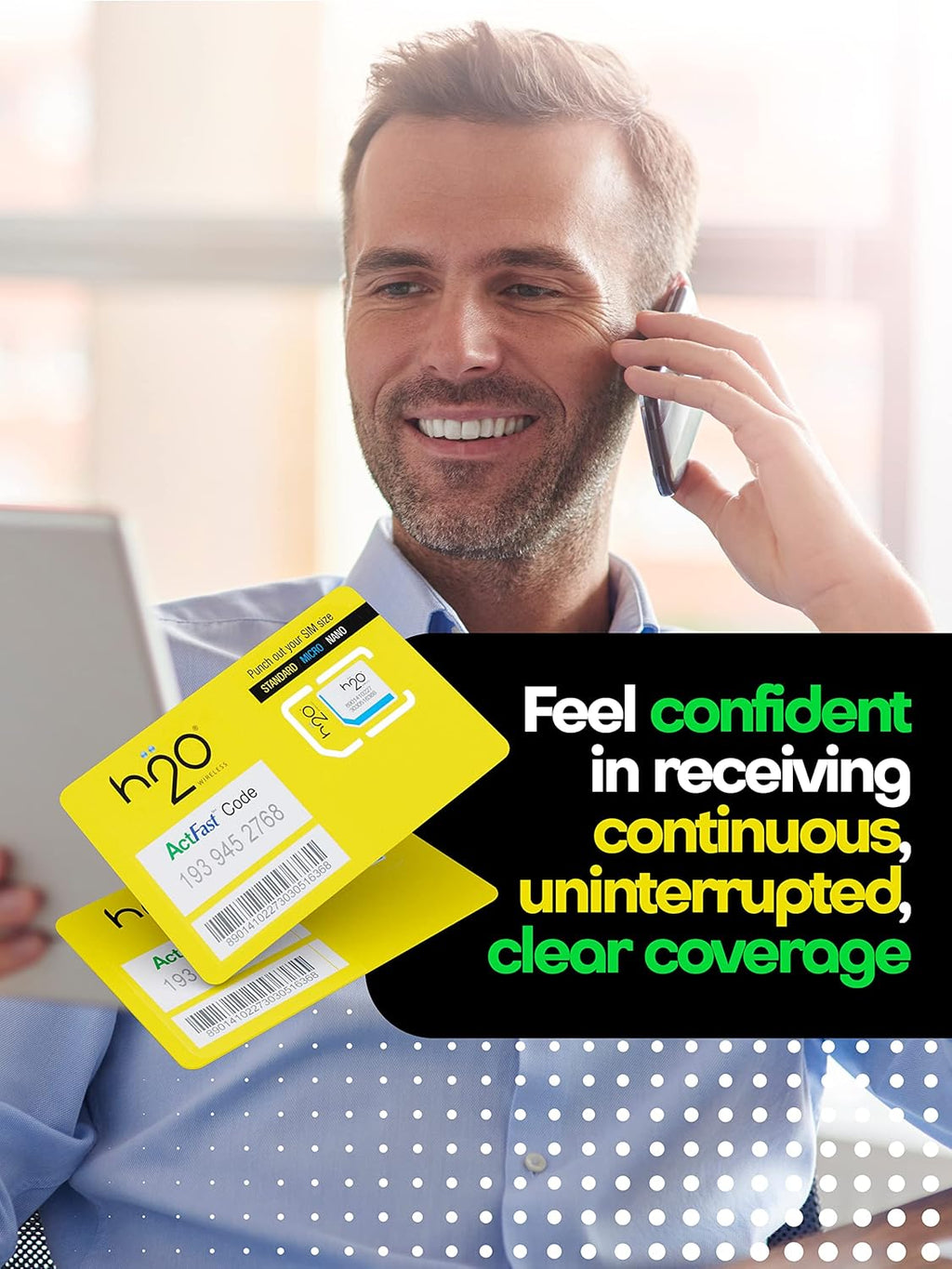 Preloaded Triple-Cut SIM Card with Unlimited Data, 2GB High-Speed 4G LTE/5G Data, 120-Day Plan, Pack of 2 U99771