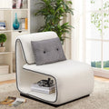 White Upholstered Sherpa Accent Chair X517078