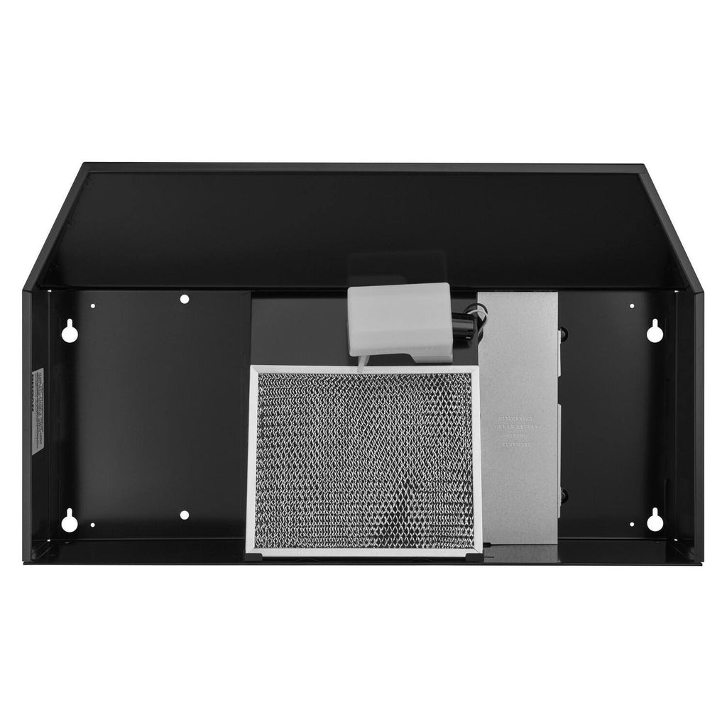 Black 42 inch Convertible Under Cabinet Range Hood J3626