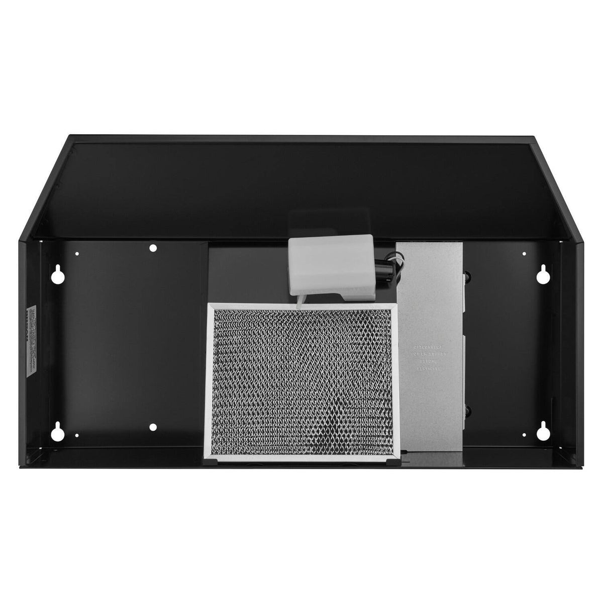 Black 42 inch Convertible Under Cabinet Range Hood J3626