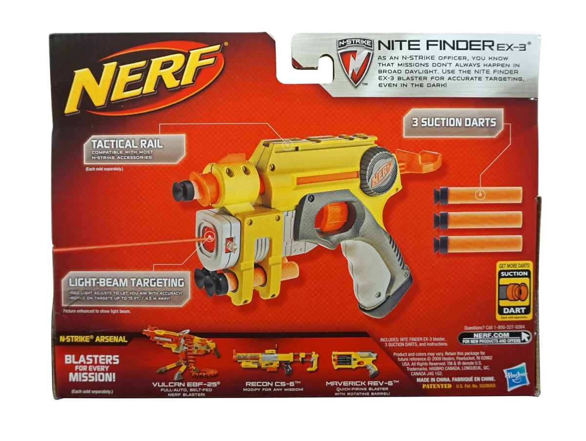 Nerf N Strike Nite Finder EX3 with Tactical Rail D314
