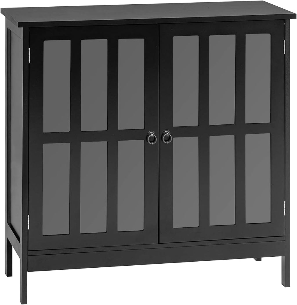 White Wooden Storage Cabinet with Doors R5702