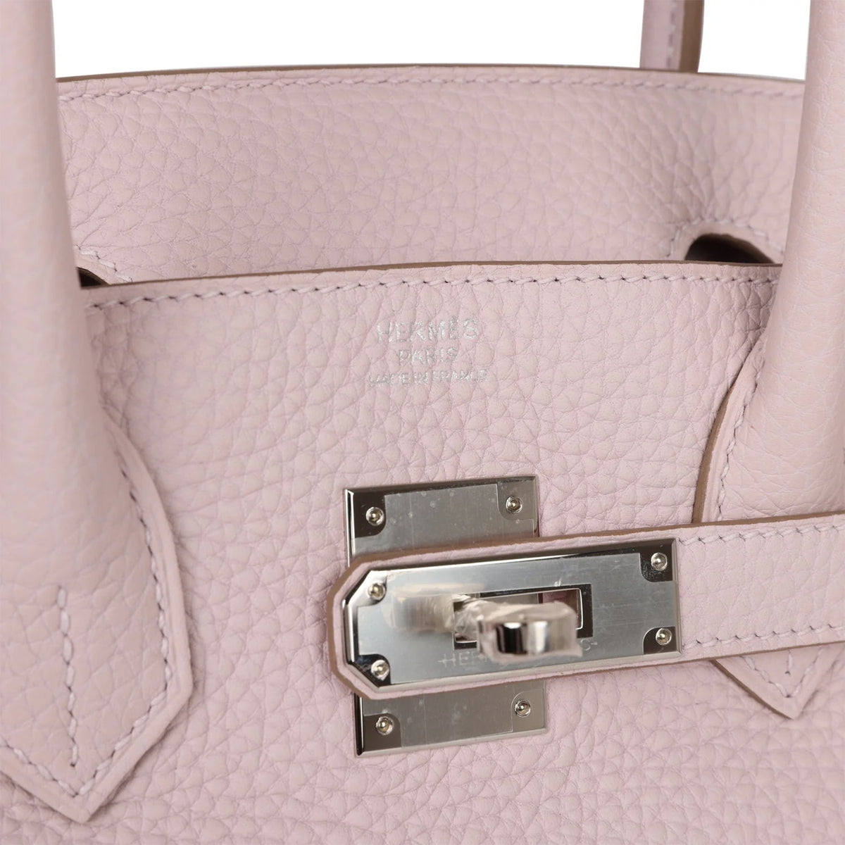 Mauve Pale Clemence Palladium Hardware Bag B421587