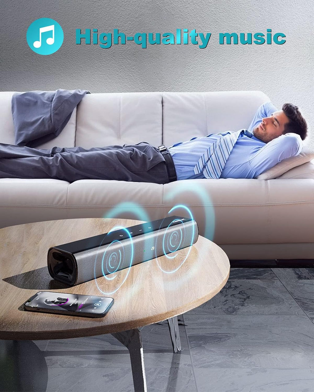 Mini Soundbar, 2.0 Channel, Bluetooth 5.0 W2998