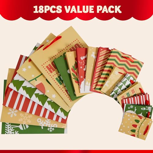 18 PCS Assorted Sizes Kraft Treat Candy Bags E173