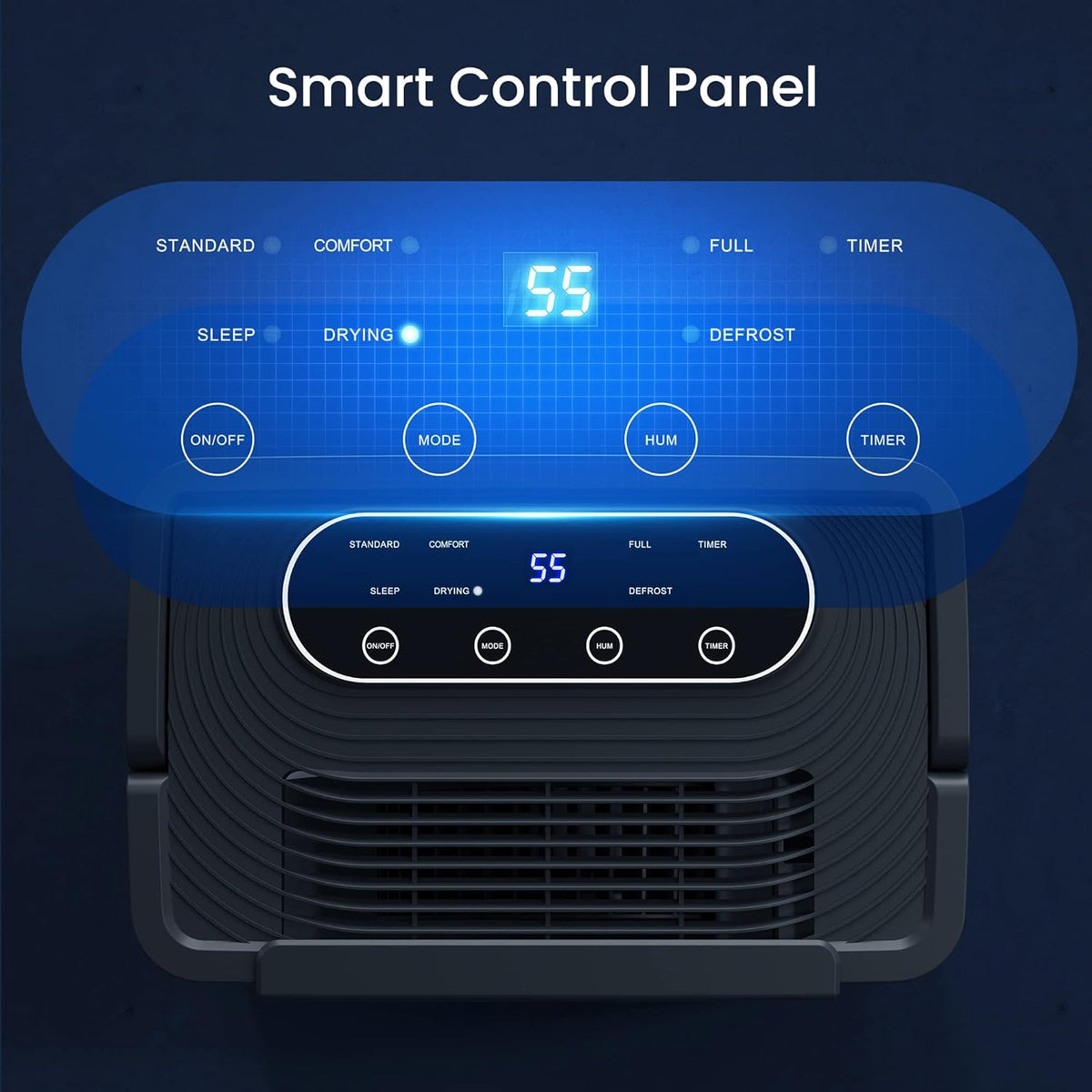 60 Pints Dehumidifier with Drain Hose and 0.79 Gallons Water Tank K55937