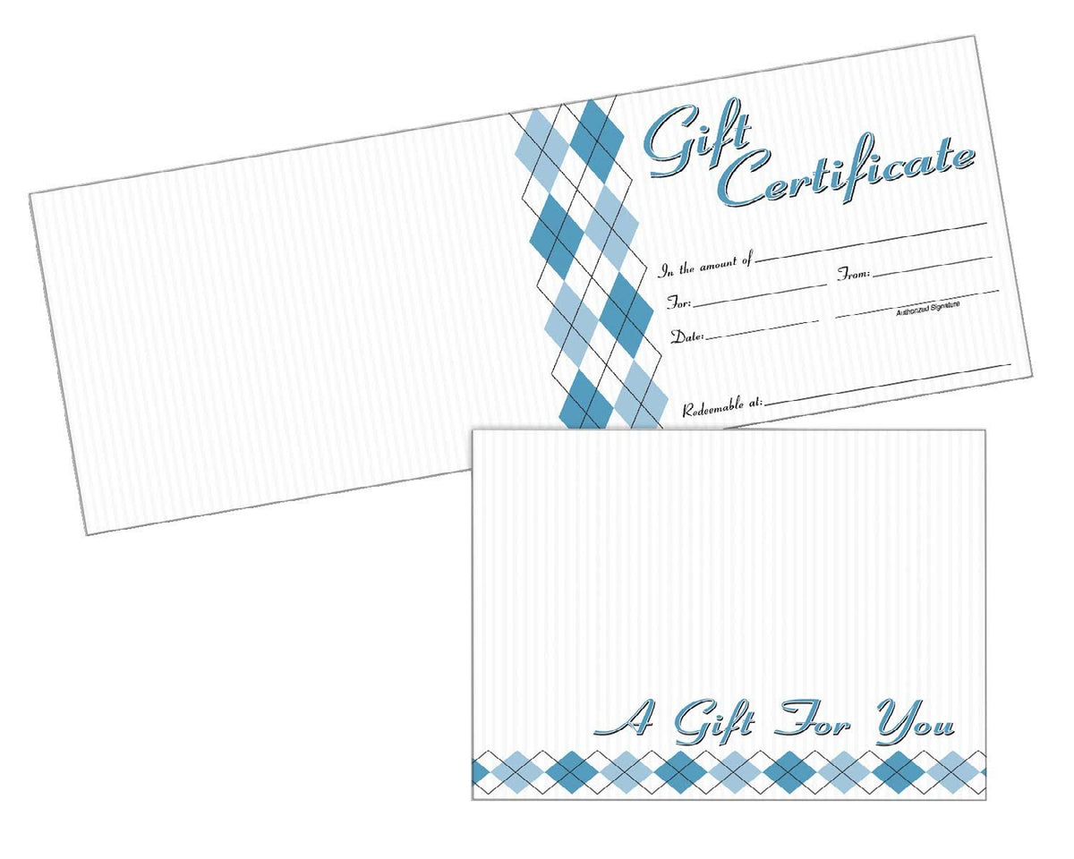 Gift Certificate Cards & Envelopes 20 pack U58925