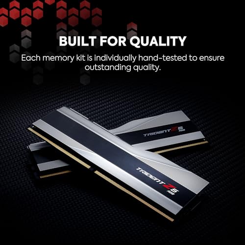 DDR5 RAM 32GB (2x16GB) 6600MT/s CL34-40-40-105 Matte Black Desktop Computer Memory S69839