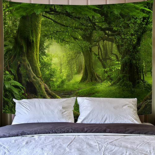 Green Tree Forest Tapestry Wall Hanging S682