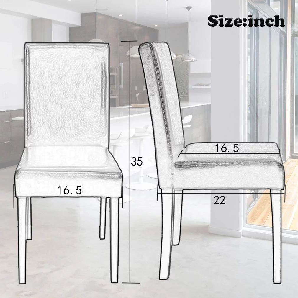 Set of 4 Brown Leather Dining Chairs R368311