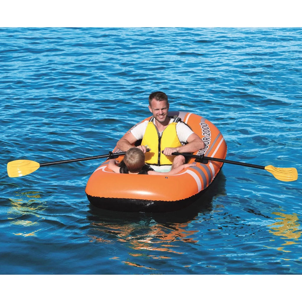 Inflatable Raft Boat Set with Oars and Pump M883699