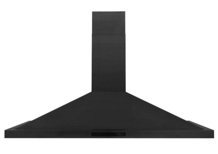 48 in. Convertible Vent Wall Mount Range Hood Black Stainless Steel R418