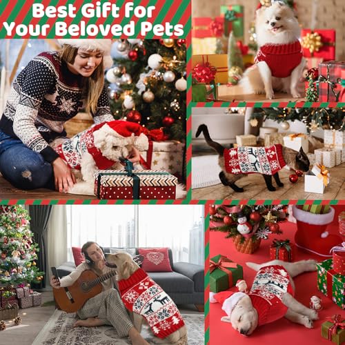 Christmas Dog Sweaters Turtleneck Double Knitting K97620