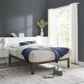 King Wood Slat Metal Bed Frame L127