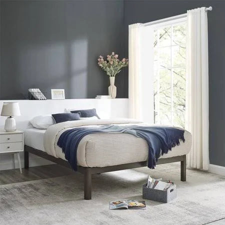 King Wood Slat Metal Bed Frame L127
