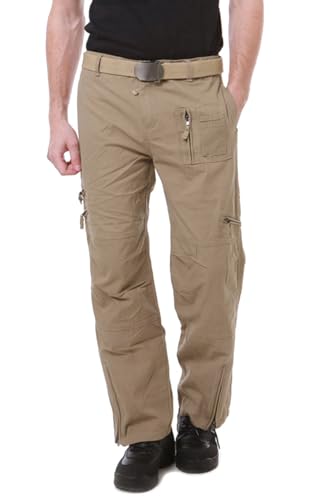 Men's Cotton Multi-Pockets Work Cargo Pants Y94949