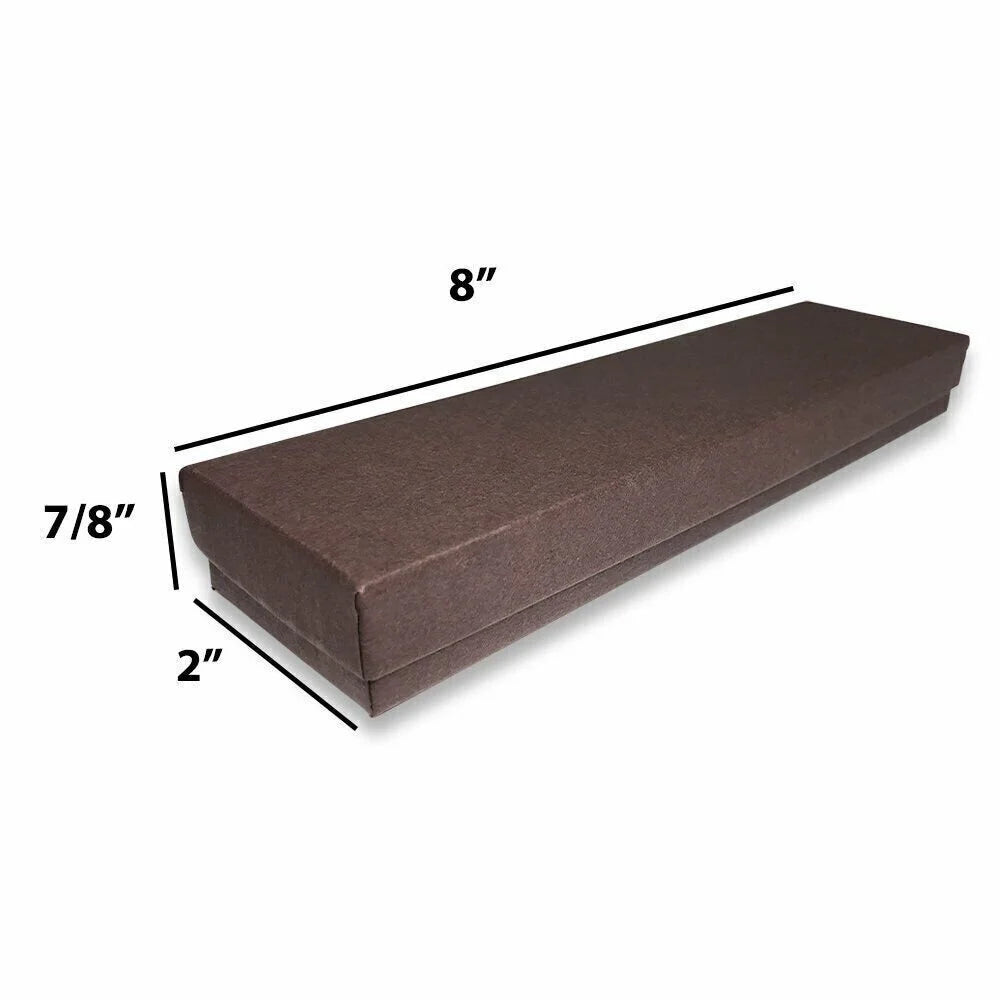 Chocolate-Brown Kraft Cotton Filled Boxes S1981