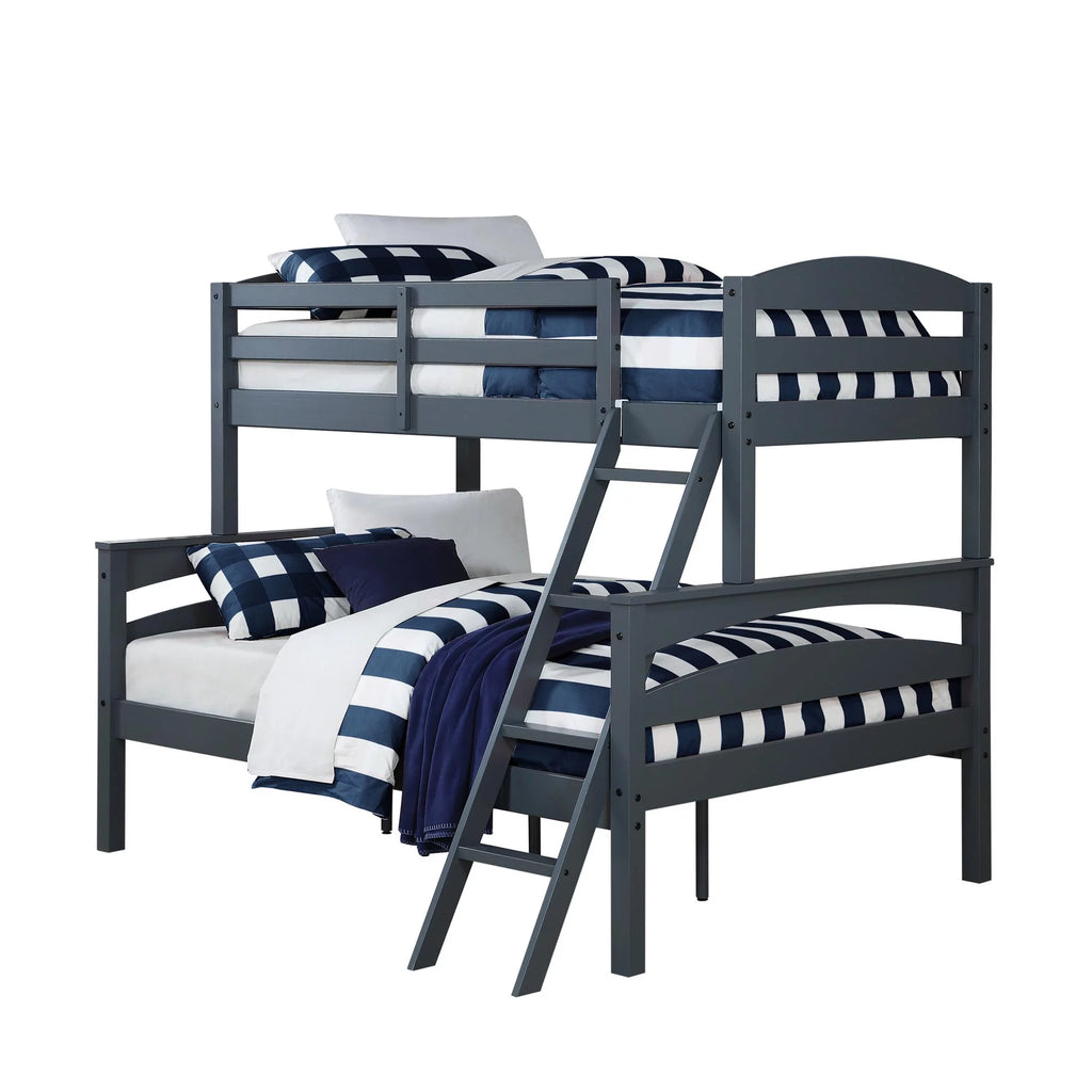White Convertible Twin-Over-Full Bunk Bed N931069