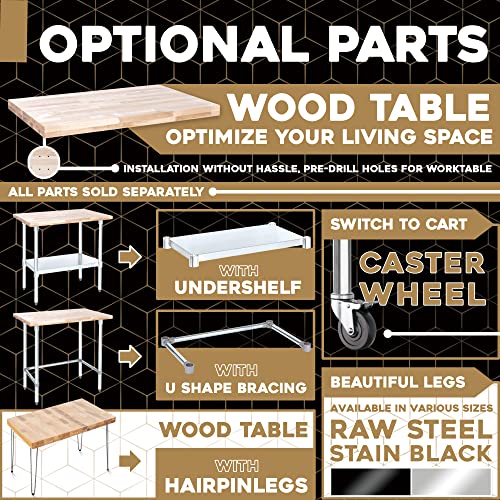 Butcher Block Work Bench Top - 30 x 48 x 1.5 in. Maple Slab Natural Finish Table Top U5337