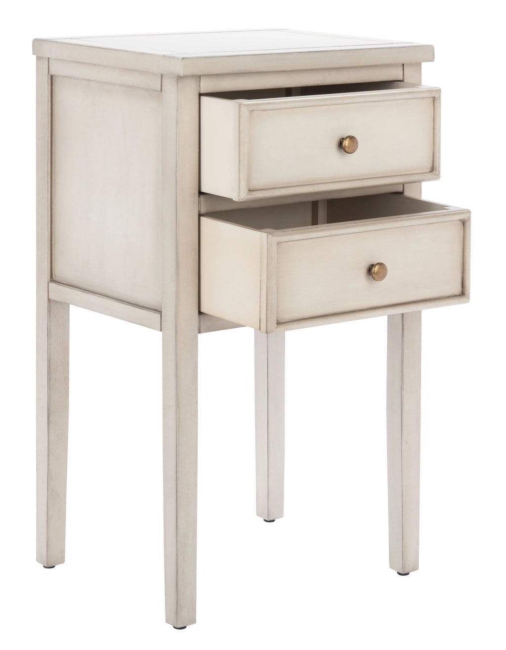 White 2 Drawer Nightstand G353667