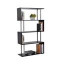 Black 5-Shelf Open Display Bookcase X424