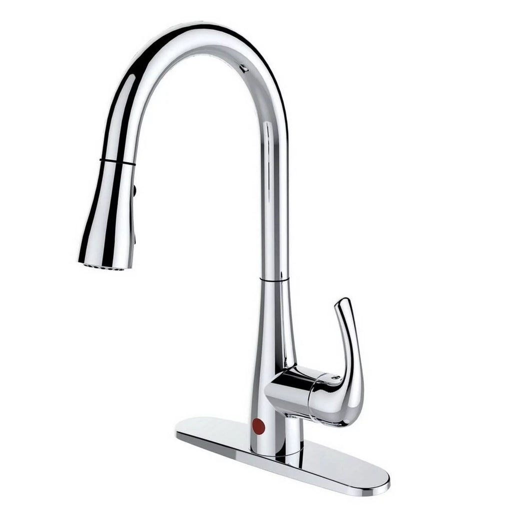 Single-Handle Pull-Down Sprayer Kitchen Faucet Chrome H1879