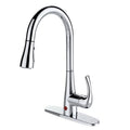 Single-Handle Pull-Down Sprayer Kitchen Faucet Chrome H1879