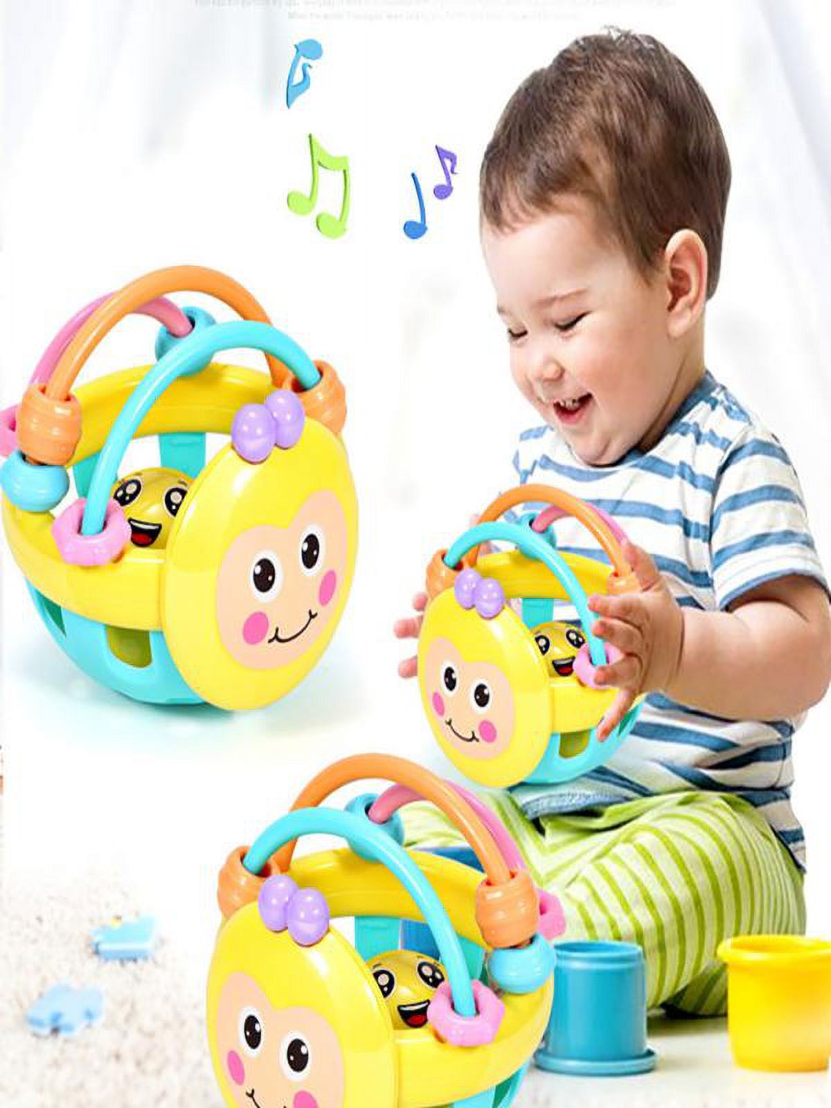 Baby Hand Bell Rattles Ball Toys, Activity Ball Infant Toys, Shaker, Grab Rattle K309675
