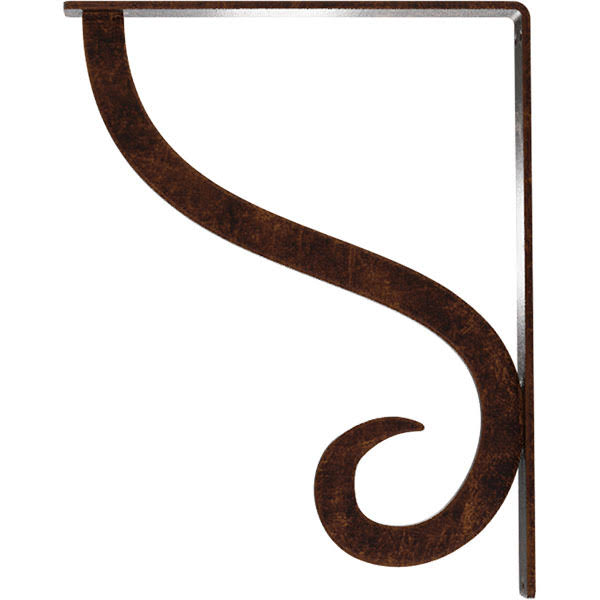 Antiqued Copper Wrought Iron Bracket U860766