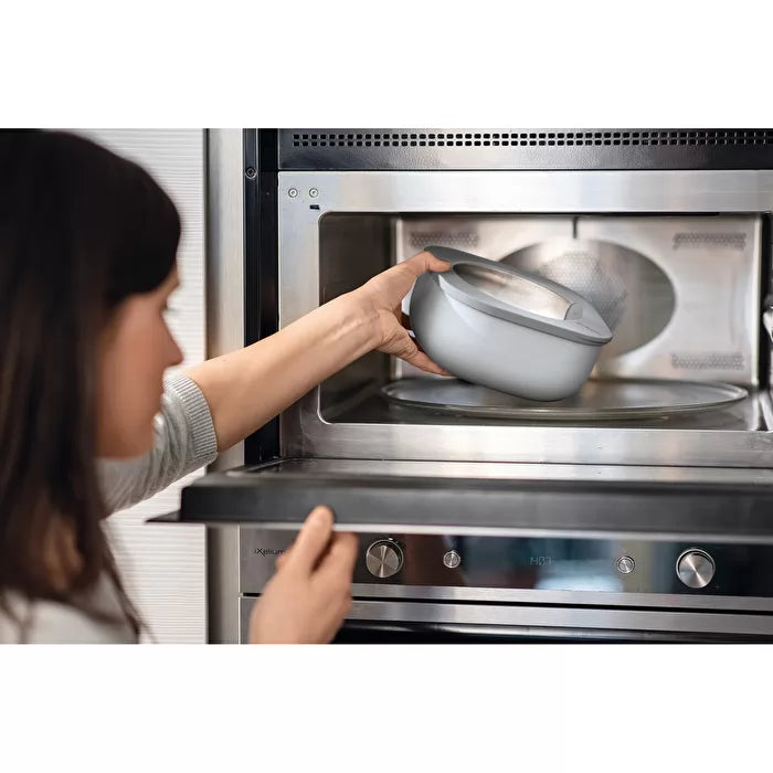 Airtight Fridge Freezer Microwave Containers Dark Grey 750cc Y405
