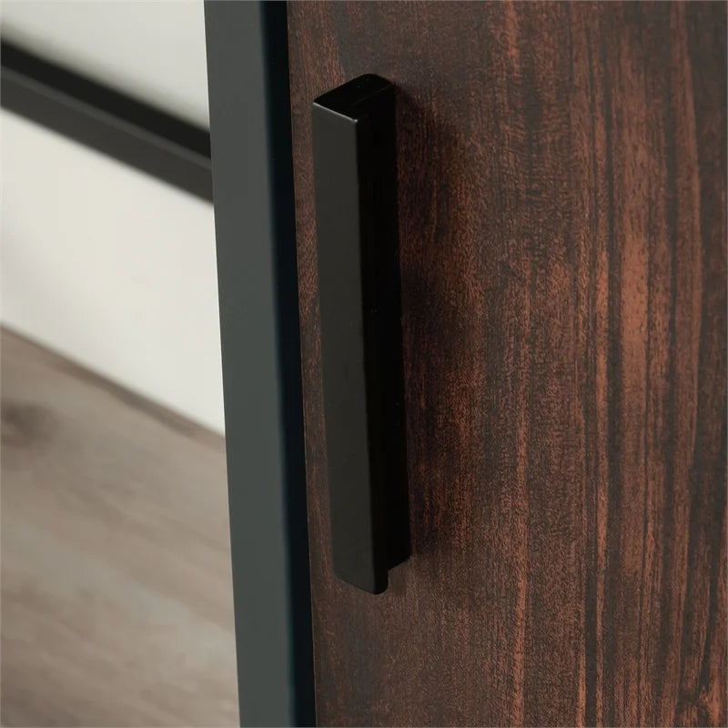 Engineered Wood and Metal Desk in Rich Walnut Y774824