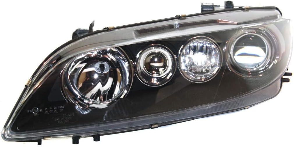 2006 2007 2008 Mazda 6 Headlight Assembly Passenger Side Black Housing A64634
