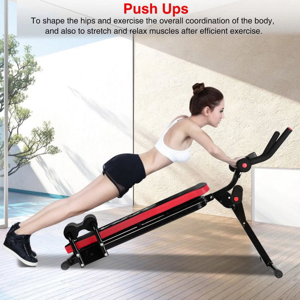Foldable Ab Exercise Bench with LCD Monitor B28317