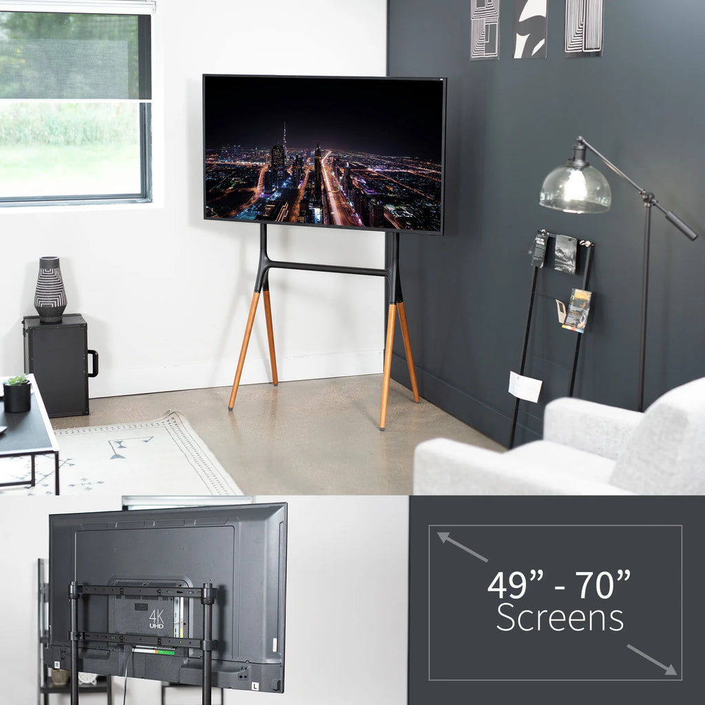 Adjustable Floor TV Stand Mounts 49" to 70" Screens A52244