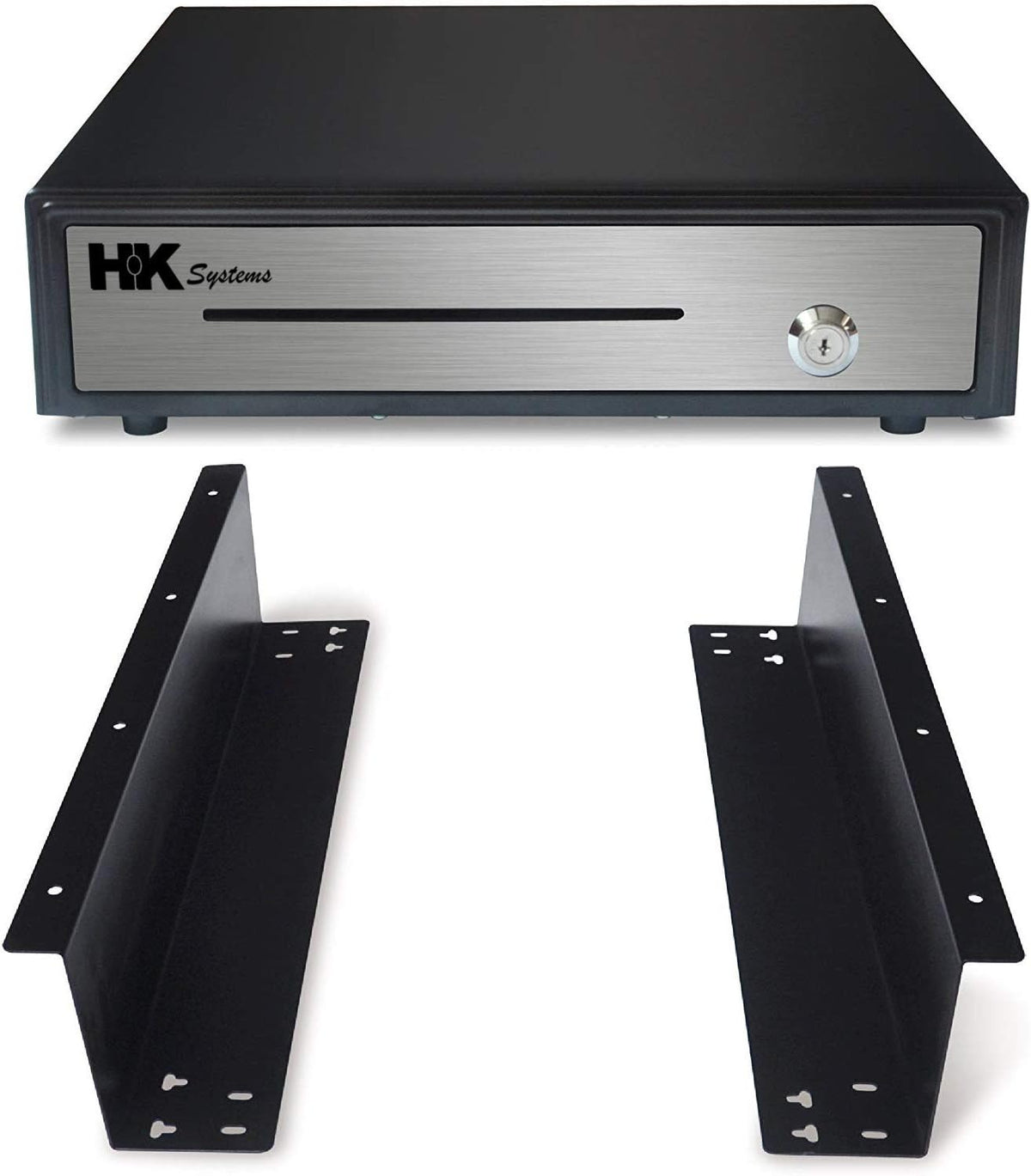 Heavy Duty Black Push Open Cash Drawer with Metal Bracket A65125
