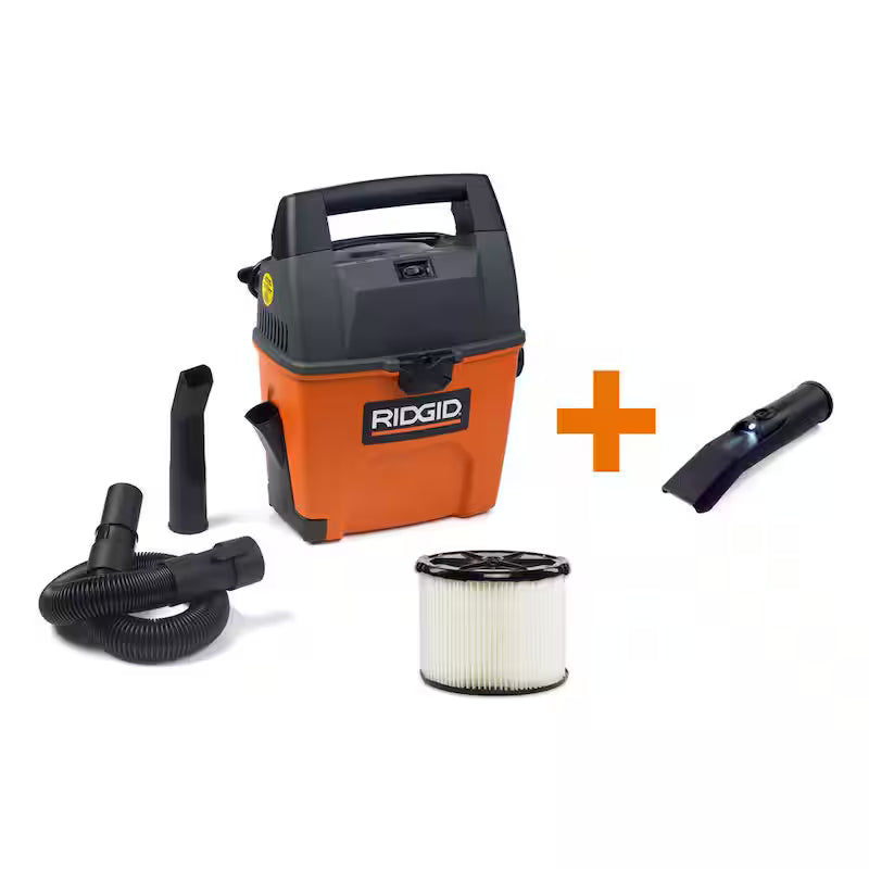 3 Gallon 3.5 Peak HP Portable Wet/Dry Shop Vacuum S657