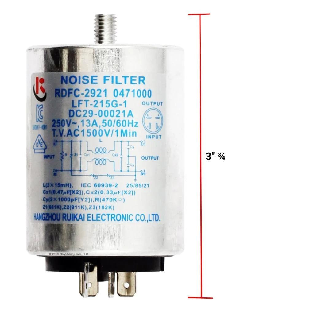 Washer Noise Filter 3" Length X3941
