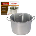 Polished Stainless Steel Stock Pot 20 Quart A414