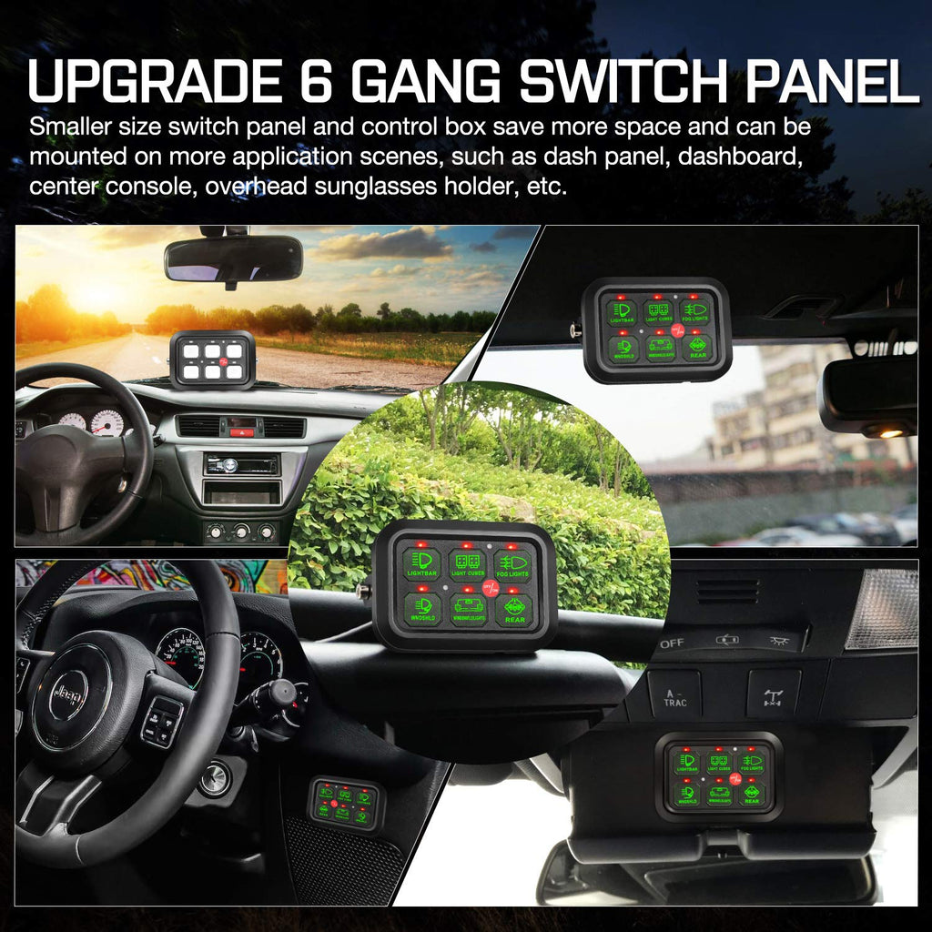 6 Gang Switch Panel with Harness O9264