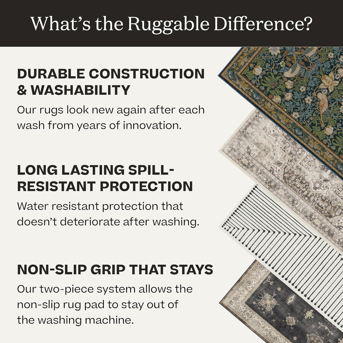 Washable Rug - Hazel 4'x6' Z8542