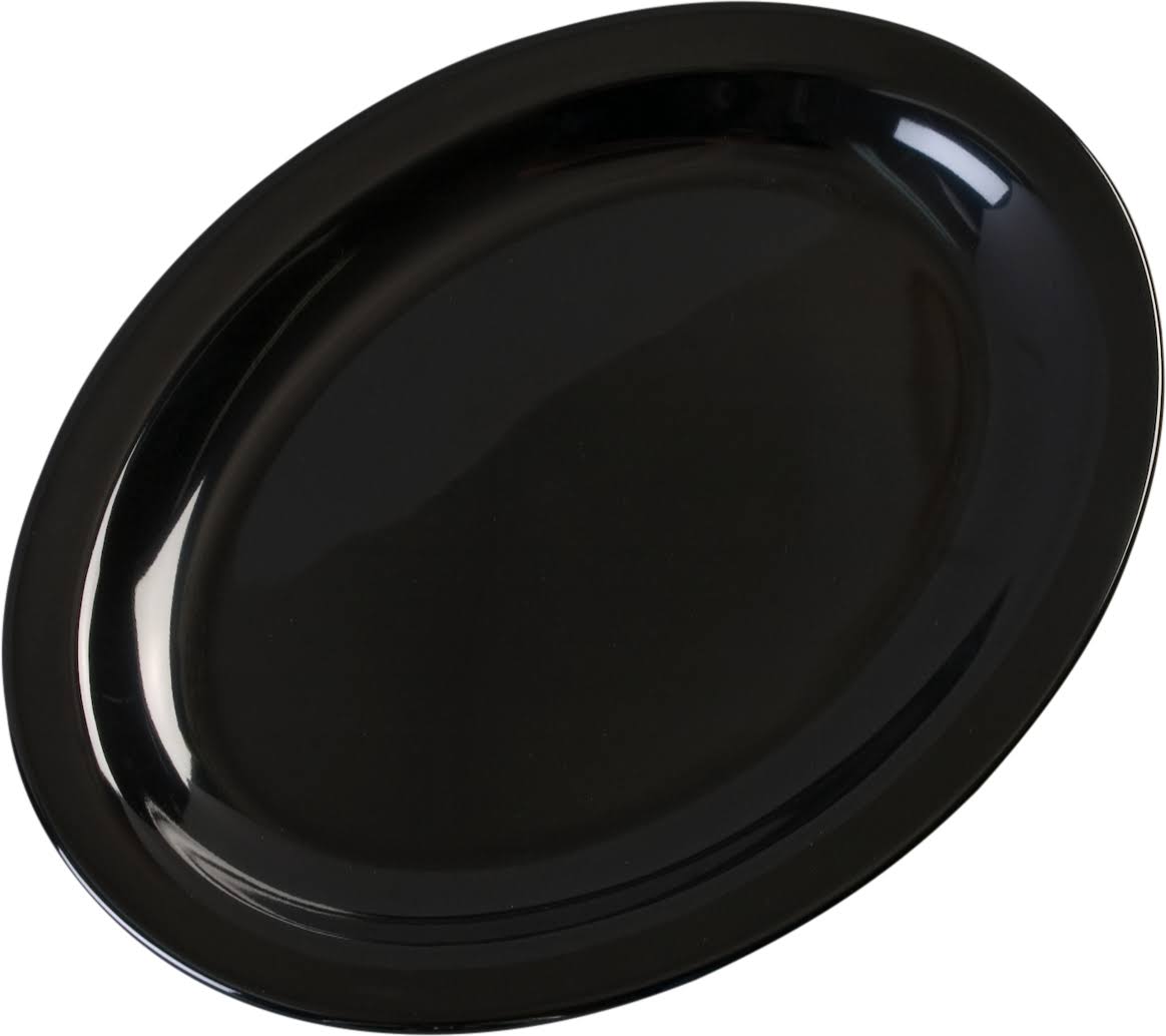 Black Oval Melamine Platter N344878