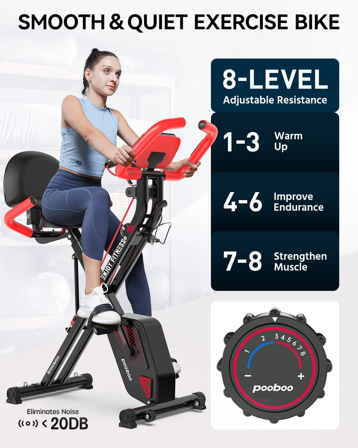 Foldable Magnetic Exercise Bike D47256