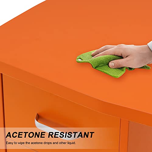 White Nail Table with 4 Drawers S589