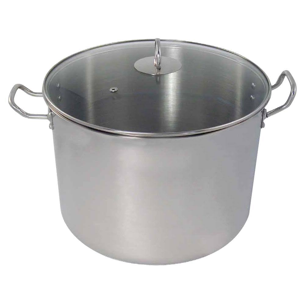 Polished Stainless Steel Stock Pot 20 Quart A414