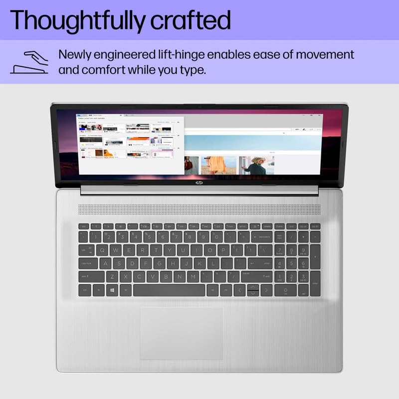 17.3'' FHD Widescreen Laptop with Intel 6-Core i3-1215U, 8GB DDR4, 1TB SSD, Natural Silver W78929