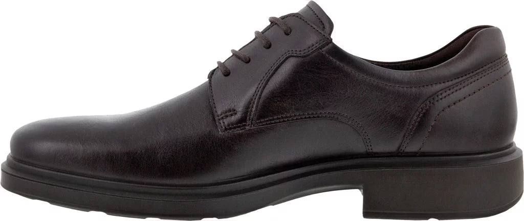 Mocha Leather Plain Toe Tie Shoes W818046