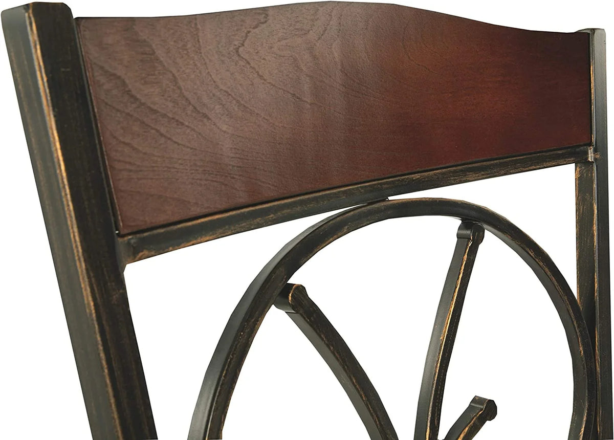 Brown Dining Chair with Cushion, 4 Count V311401