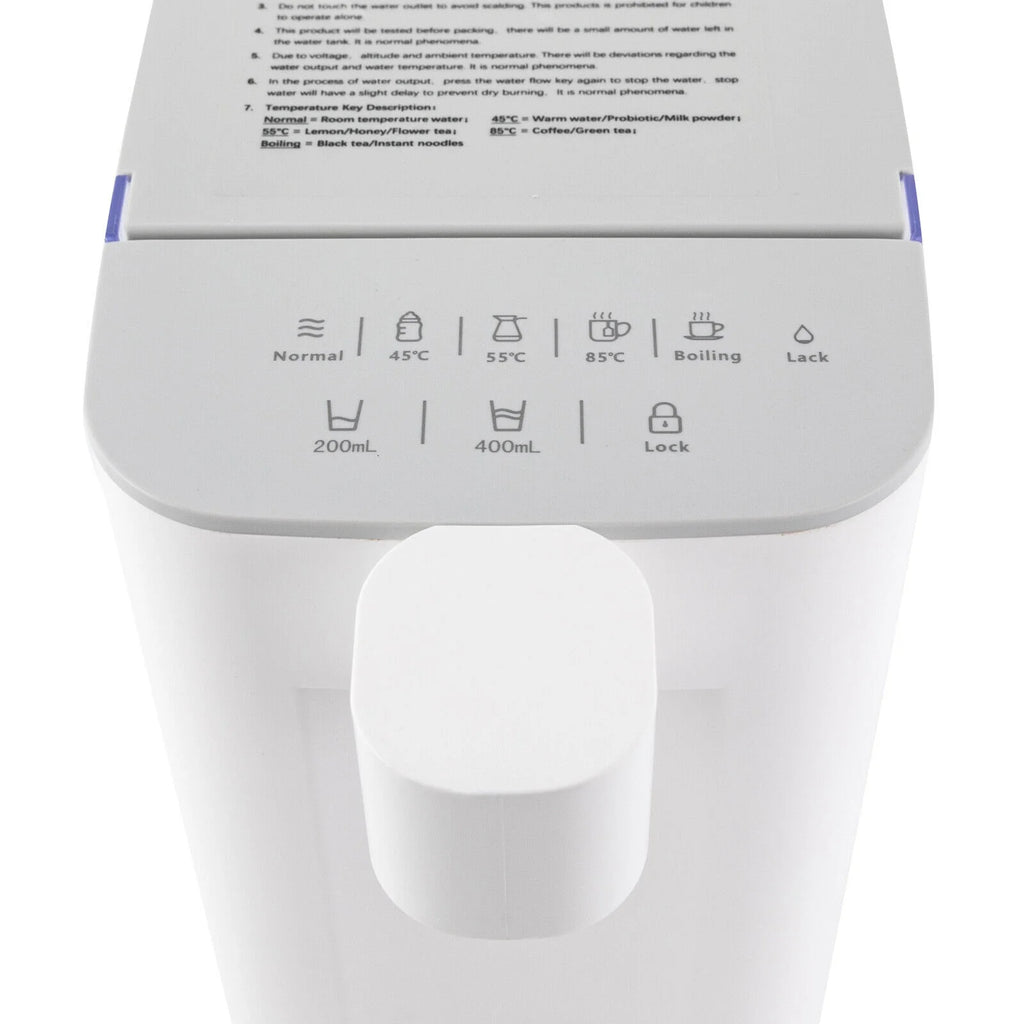 1600w Electric Kettles Instant Hot Water Dispenser 3L Tank White O886928