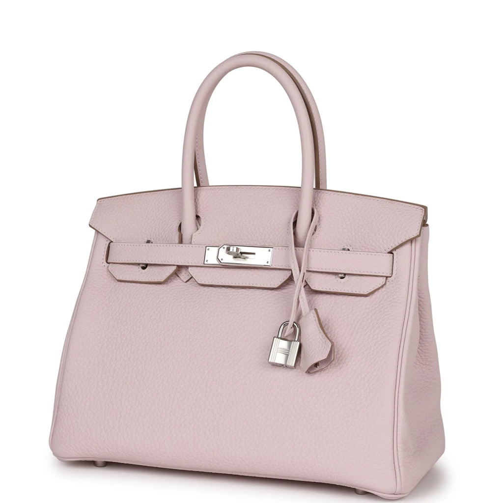 Mauve Pale Clemence Palladium Hardware Bag B421587